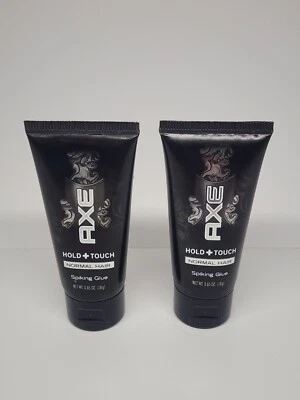 Paquete de 2 pegatinas de sujeción de hacha + tacto 0,65 oz cabello normal (tamaño de viaje descontinuado Foto 1 de 2