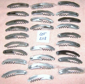 LOTE DE 26 SACACORCHOS INOXIDABLES abrebotellas de vino camarero restaurante bar (B) - Imagen 1 de 2