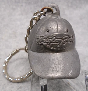 Vintage-XRARE-Pewter Wrigley Field Chicago Keychain Ring Fob-Chicago Cubs MLB - Picture 1 of 5