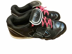 Under Armour schwarz pink Softballschuhe Damengröße 8,5 guter Zustand - Bild 1 von 7