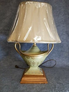 Designed Table Lamp with Silk o lite shade included.19" tall, 14" wide shade - Picture 1 of 7