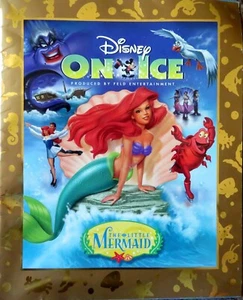 DISNEY ON ICE presents The Little Mermaid Oversized Program 1998 Skating Ariel - Picture 1 of 4