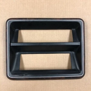 1987 -1991 Ford F150 F250 F350 Bronco Woodgrain Dash Radio Climate Control Bezel - Imagen 1 de 17
