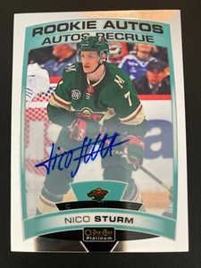 2019-20 O-Pee-Chee Platinum Rookie Autos Autograph Signature RC R-ST Nico Sturm - Bild 1 von 2