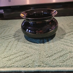 Vintage Tiffin Glass Black Glass Cuspidor or Spittoon Hard To Find - Picture 1 of 4
