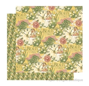 2 Sheets of Graphic 45 GARDEN GODDESS 12x12 Scrapbook Paper - LOVE GROWN HERE - Picture 1 of 3