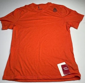 Reebok Speedwick Crossfit Athletic T Shirt Mens Size L Orange Casual Style Fit - Picture 1 of 12