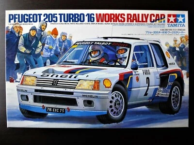 TAMIYA 1/24 Peugeot 205 Turbo 16 funzionante auto da rally nostalgica e prezi... - Immagine 1 di 4