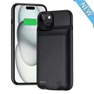 Phone Case Battery Charger Power Bank 6800mAh for iPhone 15/Plus/Pro/Pro Max New - Picture 1 of 16