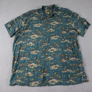 Foundry Shirt Mens 2XL XXL Hawaiian Island Resort Casual Button Up Short Sleeve - Picture 1 of 5