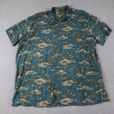 Foundry Shirt Mens 2XL XXL Hawaiian Island Resort Casual Button Up Short Sleeve - Image 1 of 4