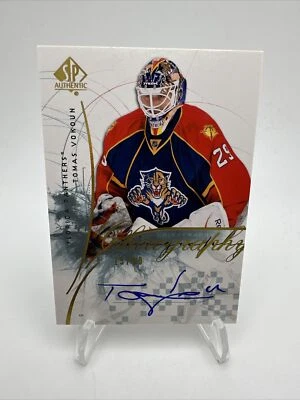 UD SP 2009-10 auténtica quirografía Tomas Vokoun/50 Panthers Foto 1 de 4