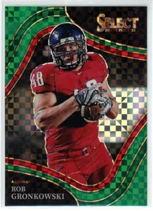 Selecciones del draft Panini Select 2022 Rob Gronkowski Green Squares Prizm - Imagen 1 de 2