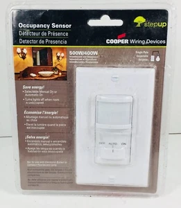New StepUp Occupancy Sensor  500W/400W - Manual or Automatic On - Picture 1 of 2