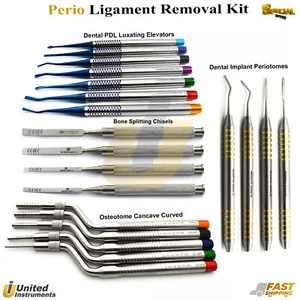 Perio Ligament Removal Kit Periotome PDL Luxating Elevator Atraumatic Extraction - Picture 1 of 6