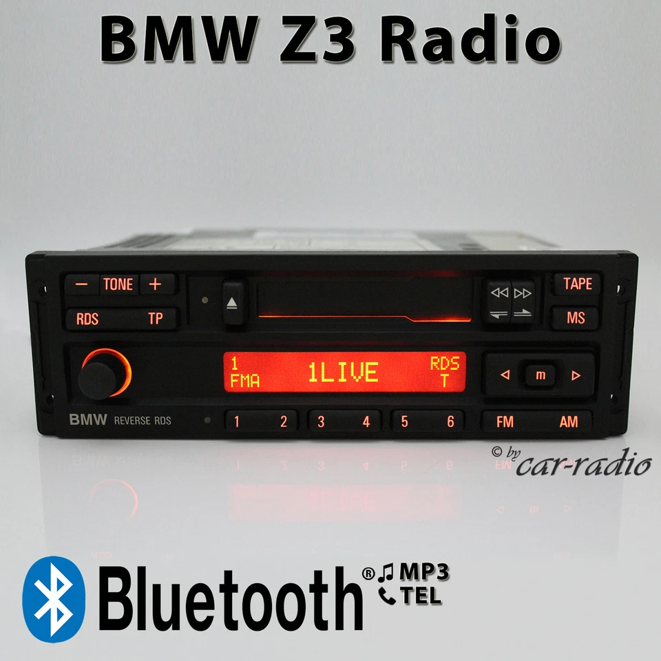 Original BMW Z3 Radio Bluetooth MP3 Autoradio Reverse RDS BP6262 Blaupunkt CC - Bild 1 von 4