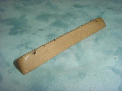 VINTAGE KAY / HARMONY / SILVERTONE GUITAR BRIDGE TOP / BLONDE - Image 1 of 3