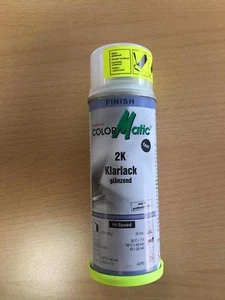 Vernis 2K (bi-composants) COLORMATIC PRO bombe aerosol 200ml pour plastique
