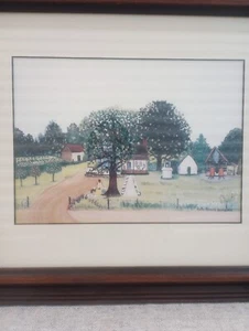 Ruth Russell Williams The Russell Farm gerahmt Passepartout afroamerikanische Volkskunst - Bild 1 von 9