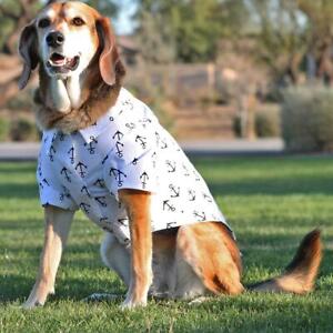 Doggie Design Anchors Away  Dog Hawaiian Camp Shirt -XXS-2XL