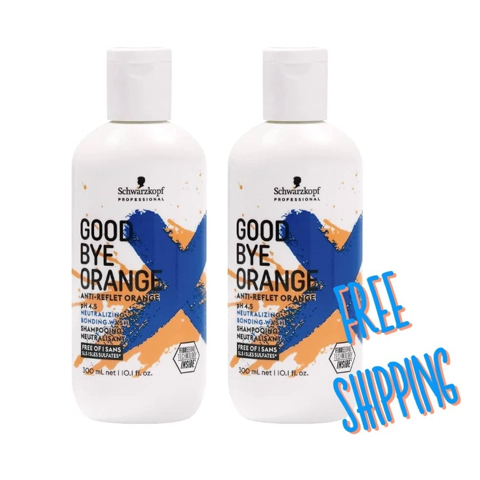 Schwarzkopf Good Bye Orange Neutralizing Bonding Wash Shampoo 10.1 oz(Pack of 2) - Image 1 of 1