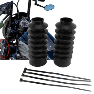 Cubiertas antipolvo amortiguador horquilla delantera 2 piezas para Harley Nightster 975 RH975 2022-2023 negras - Imagen 1 de 12
