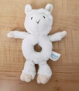 Palillo de dientes Baby Gund llama sonajero peluche 7,5" crema junta tórica - Imagen 1 de 9