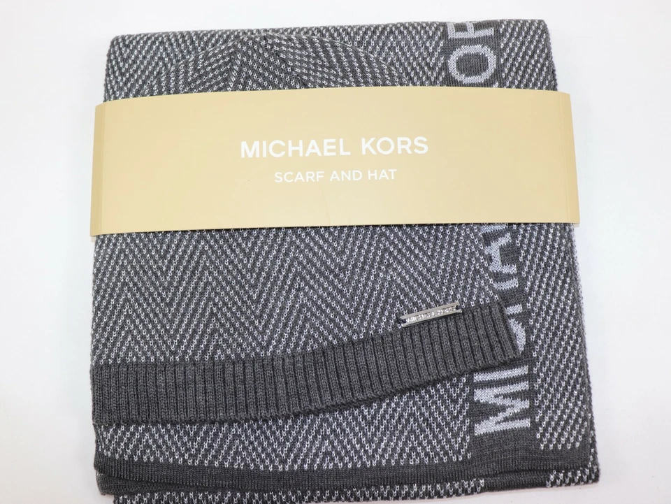 Michael Kors Glitter Der Scarf and Hat Set Style 537873C