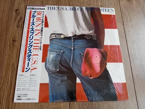 BRUCE SPRINGSTEEN - BORN IN THE USA LP 1984 OBI SURVEY CARD JAPAN EX+ - Picture 1 of 7