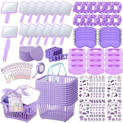 121 Piezas Spa Fiesta Favores para Niñas Spa Pijamas Fiesta Suministros Incluye Baske... Foto 1 de 4