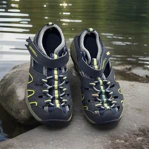 Merrell Hydro H2O marineblau/limette Kinderschuhe Sandalen Größe 11 - Bild 1 von 5