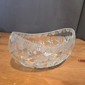 Irena Bleikristallglas Schale, Blumenschliff Design, Polen - Bild 1 von 6