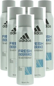 6 x 150ml Adidas 72 hrs Fresh Endurance Antiperspirant Spray for Men - Picture 1 of 1