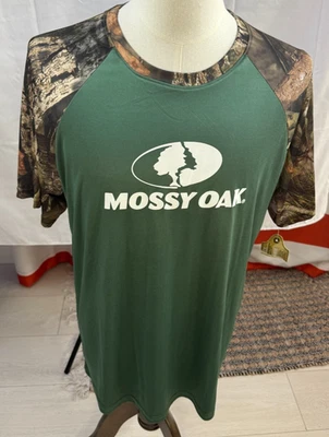 Mossy Oak Camo Performance Mens Short Sleeve Shirt NEW - Image 1 of 4