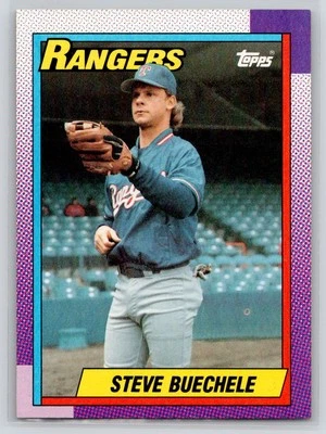 Steve Buechele 1990 Topps #279 Texas Rangers - Image 1 of 2