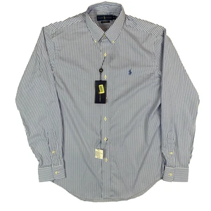 Ralph Lauren Performance gestreiftes Hemd mit Knopfleiste Größe Herren Small - Bild 1 von 16