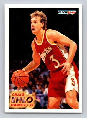 Craig Ehlo Hawks 1993-94 Fleer #242 Basketball Card - Image 1 of 2