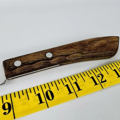 Cuchillo para pan de acero inoxidable con mango de madera vintage de 14" Regent Sherwood Japón Foto 1 de 4