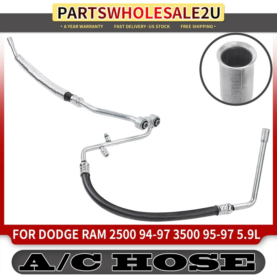 Conjunto de manguera colector de aire acondicionado para Dodge Ram 2500 1994-1997 Ram 3500 1995-1997 5,9 L Foto 1 de 4