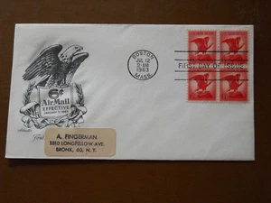 1963 6 cent Air Mail First Day Issue Envelope Stamps USPS Postal History - Picture 1 of 2