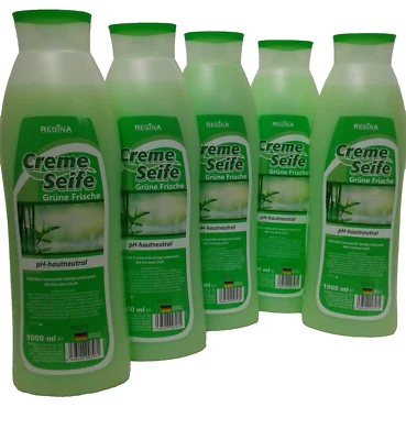 (2X 1000 ml ) Regina Cremeseife Nachfüllflasche 4 -Fach sortiert -Dermatologisch - Bild 1 von 4