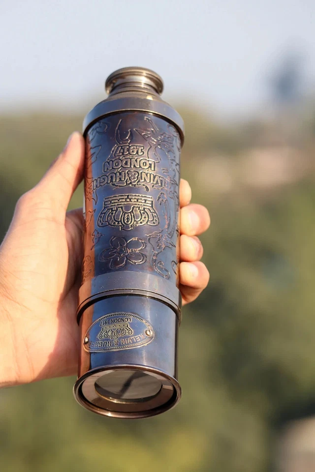 Personalised Brass Portable Telescope || Royal Brass Telescope - Image 1 of 4