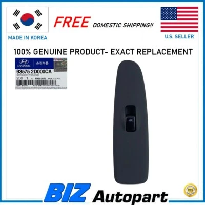 GENUINE⭐RIGHT POWER WINDOW SWITCH FOR 2001 HYUNDAI ELANTRA # 93575-2D000CA Foto 1 de 4