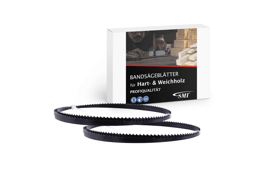 SMI SWISS MADE INDUSTRIES GMBH 2er SET Holz Sägeband 1790 x 10 x 0,65mm 6 ZpZ Bandsägeblatt für Holzstar HBS251