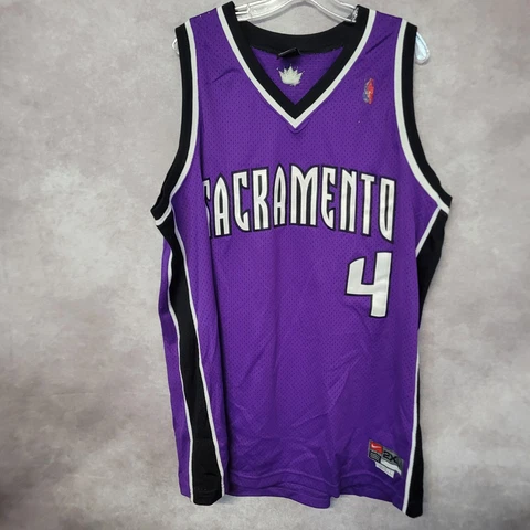 Vintage Nike NBA Sacramento Kings Chris Webber 4 Swingman Jersey Mens 2XL Sewn Cover