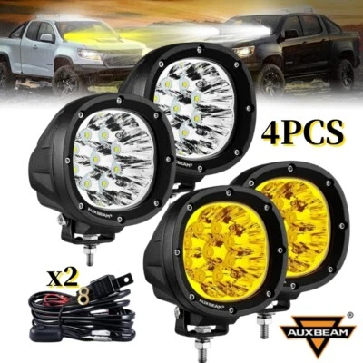 4x AUXBEAM 4" pulgadas LED Luz de Trabajo Cubo Vainas Punto Conducción Antiniebla Offroad SUV Foto 1 de 4