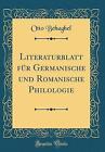 Literaturblatt fr Germanische und Romanische Philo