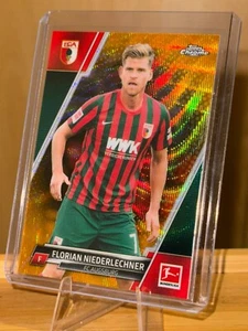 Topps Chrome Bundesliga 2021/22 Florian Niederlechner Gold Wave Refractor 42/50 - Bild 1 von 2