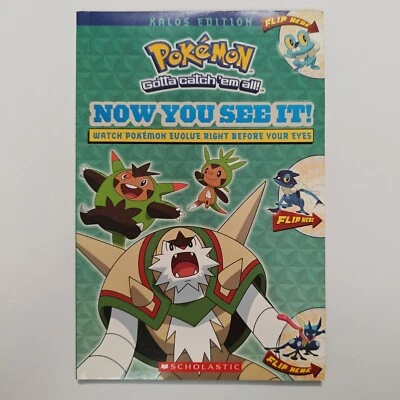 Pokemon Now You See It! Kalos Edition Flip Book TPB (Paperback, 2016) - VF/NM - Image 1 of 2
