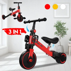 3in1 Toddler Kid Ride on Toys Baby Balance Bike Kids Scooter Tricycle 1.5-4Years - Picture 1 of 19